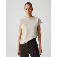 OPUS Kurzarmshirt SOROTE mit feiner Struktur