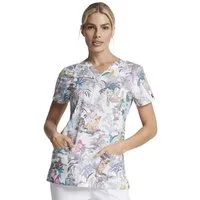 Cherokee Schlupfbluse Bunt bedruckter Damen kasack "jungel buddies" Kasack mit Motiv