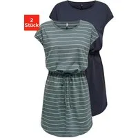 ONLY Shirtkleid ONLMAY LIFE S/S DRESS 2 PACK CS JRS (2er-Pack) Baumwolle, regular fit, Rundhals