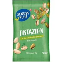 GENUSS PLUS Nüsse, Pistazien 125 g, geröstet & geslazen