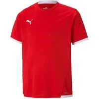 PUMA Fußballtrikot TEAMLIGA JERSEY JR Regular Fit, für Fußballtraining und Wettkampf, mit Mesh-Elementen