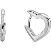 Firetti Paar Creolen Schmuck Geschenk Silber 925 Ohrschmuck Ohrringe Herz