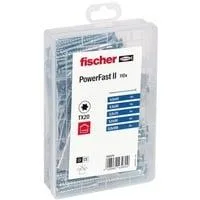 Meisterbox PowerFast II Senkkopf TG TX, Schrauben-Set 110 Teile, Teilgewinde, verzinkt