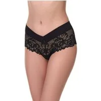 Merry Style Lange Unterhose Damen Unterhose Hipster Hot Pants mit Spitzenbesatz MSGAB155 (1-St)