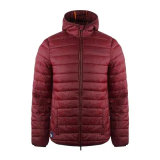 Aquascutum - "Bordeaux" Kapuzenjacke für Herren, Logo (Rot)