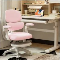 JOYLDIAS Schreibtischstuhl Ergonomischer Kinderstuhl mit Rückenlehne & Fußablage (1 St), Bürostuhl-Drehstuhl für Kinder & Jugendliche mit klappbaren Armlehnen