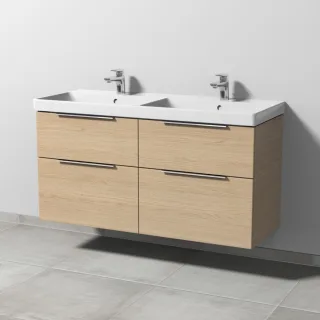 Sanipa 3way Waschtischunterbau zu Villeroy & Boch Avento Waschtisch mit 4 Auszügen, Eiche-Nordic UM62548