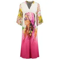 Key Largo Druckkleid WD WOMAN v-neck (1-tlg)