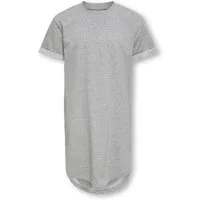 KIDS ONLY Sweatkleid KOGINE S/S DRESS VD ZA JRS mit abgerundetem Saum, hinten etwas länger geschnitten