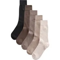 Next Kurzsocken Dauerhaft frische Socken mit Stickerei, 5er-Pack (5-Paar)