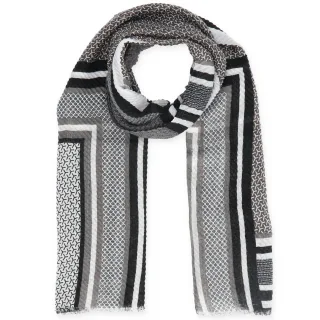 Halsüberkopf Accessoires - 85x180 Schal Stripe-Patch schwarz - Gr. - OS