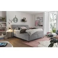 set one by Musterring Boxspringbett Fairfield, mit Metallfuß schwarz, Wendematratze, Breite 160 oder 180 cm