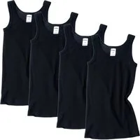 HERMKO Unterhemd 2800 (Pack, 4er) 4er Pack, 100 % Bio-Baumwolle, Knaben Tank Top