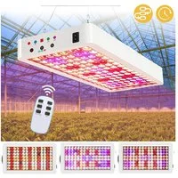 Jibenhome Pflanzenlampe LED Vollspektrum Pflanzenlicht 70W Grow Light mit Timer Fernbedienung, Growlampe mit UV IR Pflanzenleuchte Wachsen Licht für Zimmerpflanzen