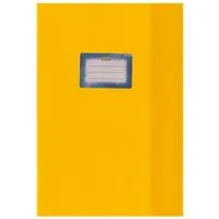 Herlitz Schulheft Herlitz Heftumschlag / Hefthülle DIN A4 / Baststruktur / Farbe: gelb