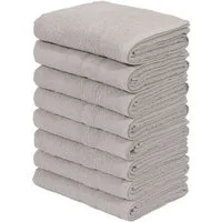 OTTO home Handtuch Set Inga, 8 tlg. Handtuch-Set 50x100cm, Walkfrottee (Set, 8-St), Handtücher mit feiner Bordüre, 100% Baumwolle, einfarbig, weich