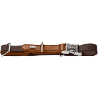 Dog Sport HUNTER Hundehalsung wolmar biothane x leder alu strong braun L