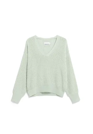 Armedangels - LINEN BLEND KNIT SWEATER - Gr. - L