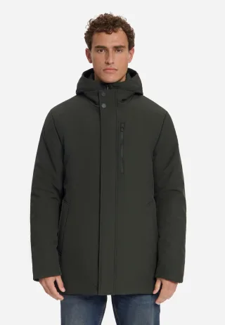 No Excess - Jacket Hooded Softshell Dark Army - Gr. - M