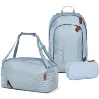 Satch Schulrucksack Air (3tlg., inkl. Schlamperbox und Sporttasche)