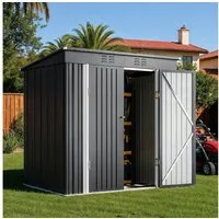 Bealife Gartenhaus Robuster Metall-Gartengeräteschuppen 195 x 131 x 181 cm