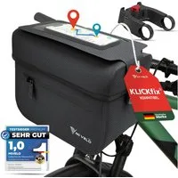 MIVELO Lenkertasche Fahrradtasche Lenker für KLICKfix, Fahrrad Tasche wasserdicht, KLICKfix kompatibel