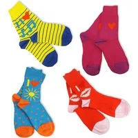 s.Oliver Langsocken S20228 (Set, 4-Paar, 4 Paar) Kinder Socken, Jungen & Mädchen mit Baumwolle, Kindersocken