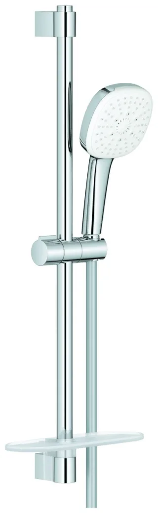 GROHE Brausestangenset Tempesta Cube 110 27929_3 600mm 3 Strahlarten Ablage chrom, 27929003 27929003