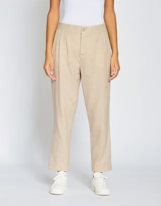 GANG Damen Hosen 94AVA - relaxed fit Hose beige
