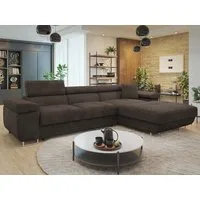 MIRJAN24 Ecksofa Torezio Mini, mit Bettkasten und Schlaffunktion, Einstellbare Kopfstützen, 280x170x70-90 cm