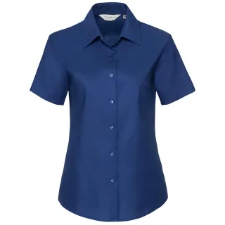 Russell Collection - Hemd für Damen kurzärmlig (Kräftiges Königsblau)