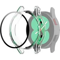 Wigento Smartwatch-Hülle Für Samsung Galaxy Watch FE / 4 40mm Hülle + H9 Hart Glas Transparent