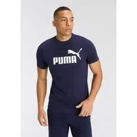 PUMA T-Shirt ESS LOGO TEE sportlicher Stil, Kurzarmdesign, aus Baumwolle