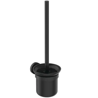 Ideal Standard Bürstengarnitur IOM wandhängend schwarzes satiniertes Glas Silk Black, A7927XG A7927XG