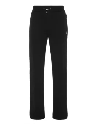 Fleece Tracksuit Pants Plein Tape