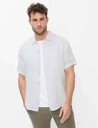 Brax Herren Hemd Style LUKE white, weiß, Gr. XXXL