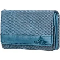 The Skandinavian Brand Geldbörse The Skandinavian Brand Damen Leder Geldbörse Quer - Blue
