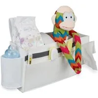 relaxdays Betttasche für Hochbett aus Filz, weiß