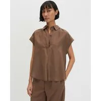 someday Satinbluse Zamin aus Satin mit Crash-Optik Mit leichter Crashoptik und fließender Silhouette