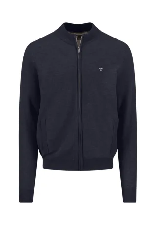 Fynch Hatton - Strickjacke aus reiner Baumwolle blau - Gr. - XXL