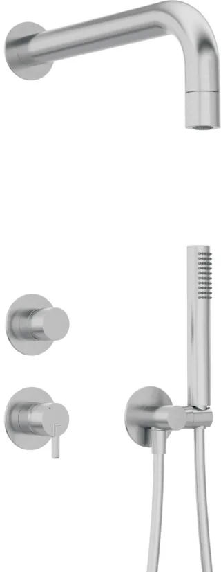 Neuesbad Serie 600 Unterputz Dusch-Set mit fester Kopfbrause Neuesbad, edelstahl gebürstet NB1NQS_F9XK1