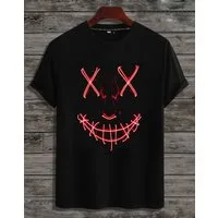 RMK T-Shirt Print-Shirt T-Shirt Herren Shirt Basic Vintage Smile Smiley aus Baumwolle