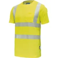vizwell Warnschutz-Shirt Warnschutz T-Shirt Arbeitsshirt mit UV Schutz angenehmes Tragegefühl und UPF 50+ Sonnenschutz