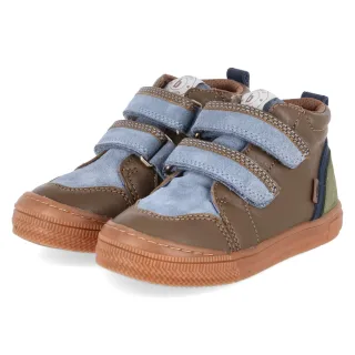 Bisgaard High Sneaker CUBA  Grün - Gr. 24 -  Leder und Textil