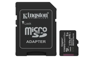 Kingston Canvas Select Plus | sdcs3/1tb | Flash-Speicherkarte (SD-Adapter inbegriffen)
