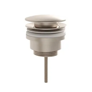 VitrA Zubehör Schaftventil Metall d: 62 mm runde Form G 1 1/4" Nickel gebürstet,A4514834 A4514834