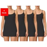 Fashionschmiede Spaghettitop Damen Unterhemd aus 100 % Baumwolle im praktischen 2er & 4er Pack (Packung, 4-tlg., 2er Pack) Weiche Baumwollqualität im praktischen Mehrfach-Pack