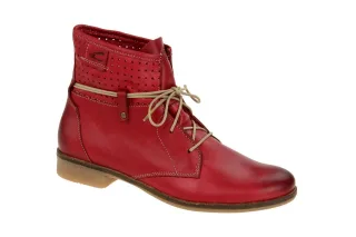camel active Damen Stiefeletten 766.70.11 rot - SANTANA 70 Blockabsatz