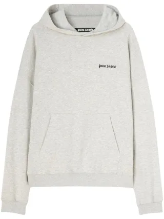 Kapuzenpullover mit aufgesticktem Logo von Palm Angels in Grau
