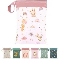 Artee Wickeltasche Nasstasche für Wechselwäsche Kita, Kindergarten, Strand, 1 Stück